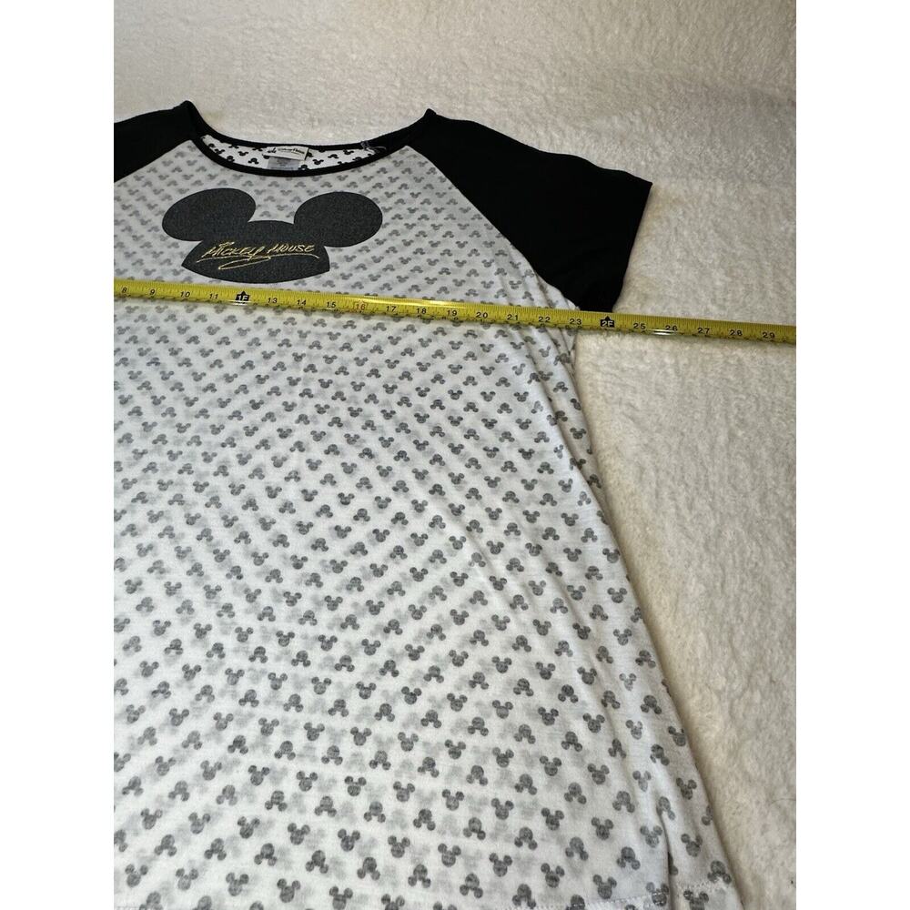 Disney Parks Womens Mickey Mouse Soft Black/White Top Shirt Loose Fit Size XXL - Picture 2 of 4